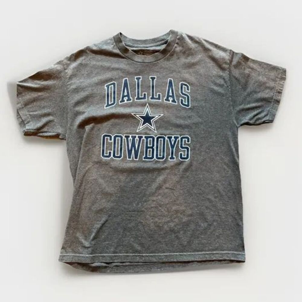 Dallas Cowboys NFL Men's XL Heather Gray Athletic Arch Logo Graphic T-Shirt
